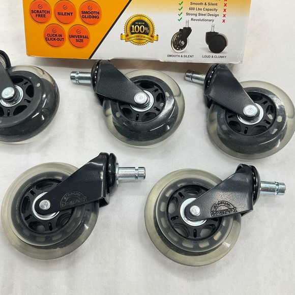 Lifelong Other Office Chair Wheels Replacement Rubber Chair Casters